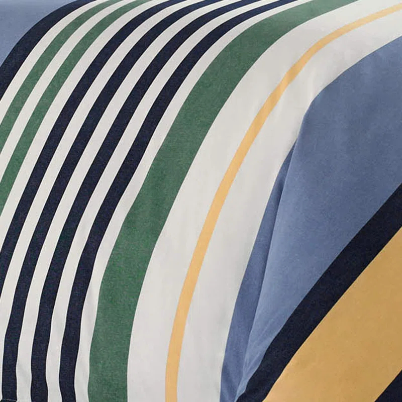 Nautica Dover Cotton Reversible Blue Comforter Set