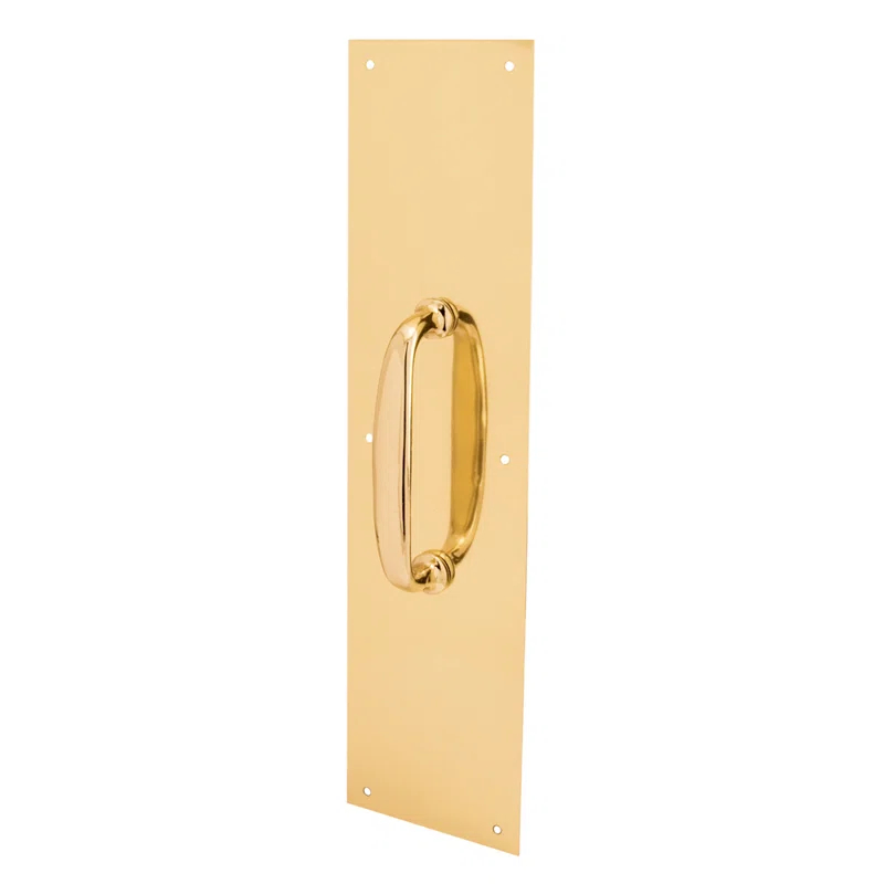 Prime-Line Door Pull Plate with Handle, 4 in. x 16 in. (Single Pack)