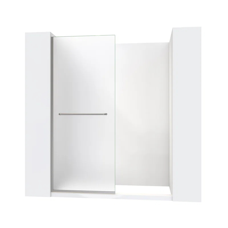 DreamLine Linea 30 in. W x 72 in. H Frameless Shower Screen with Towel Bar
