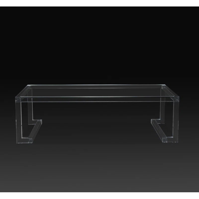 Interlude Ava Glass Top Coffee Table