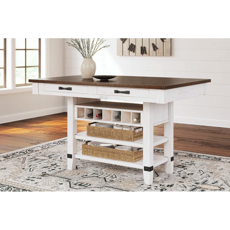August Grove® Daiah Pine Dining Table