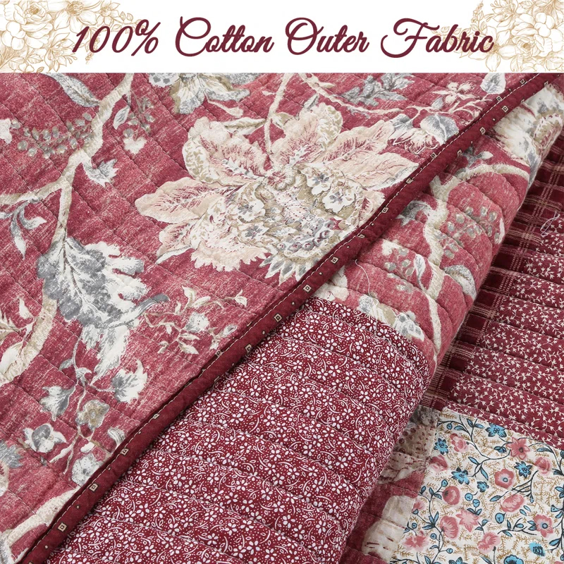 Cozy Line Home Fashion Modern & Contemporary Cotton Quilt Set