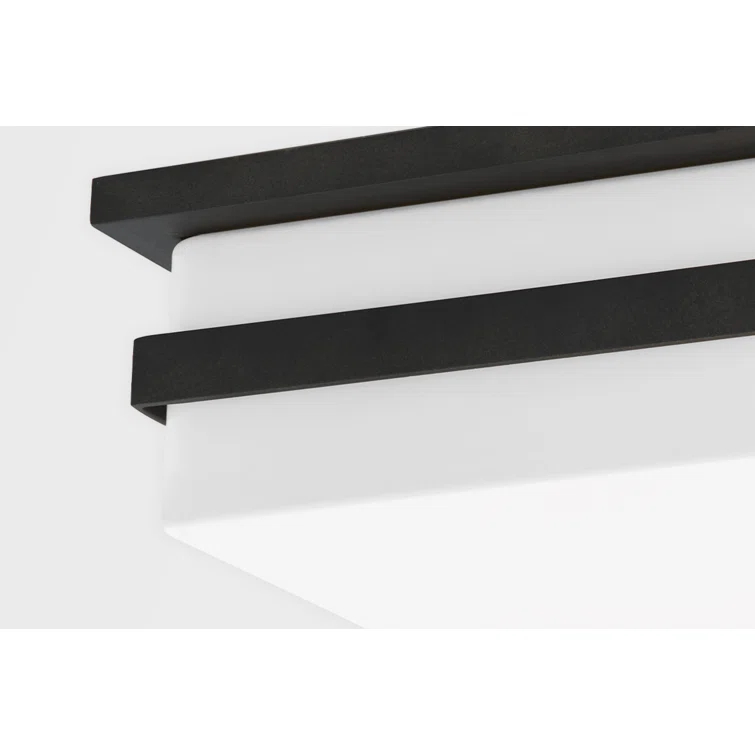 Travers Indoor / Outdoor Flush Mount Light - Black