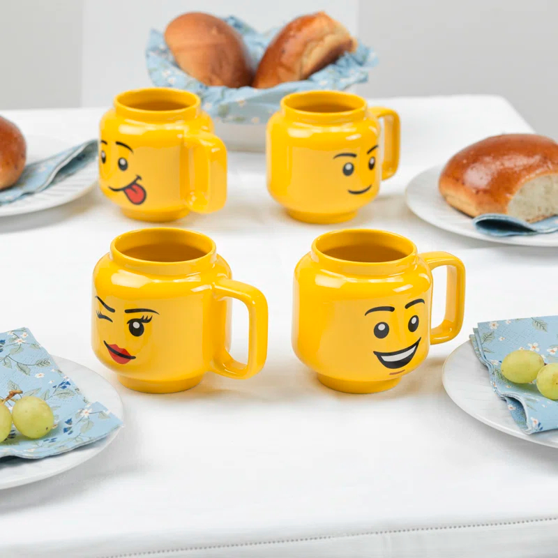 LEGO LEGO: Ceramic Mug Small - Boy - 8.6oz (255 mL), Classic Yellow Minifigures Head