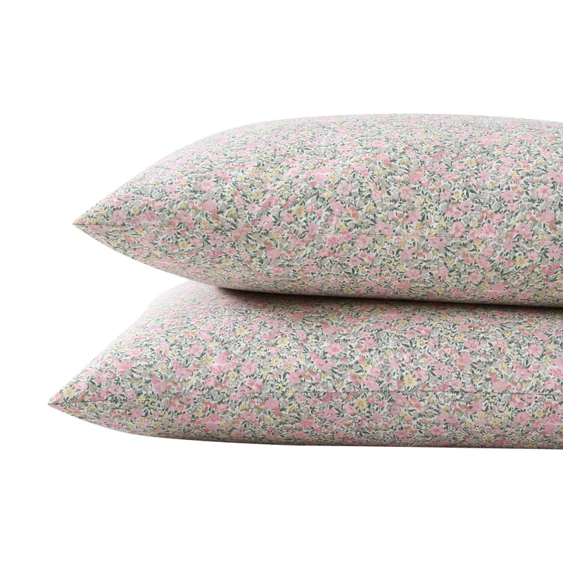 Laura Ashley Printed Cotton Percale Pillowcase Set (Set of 2)