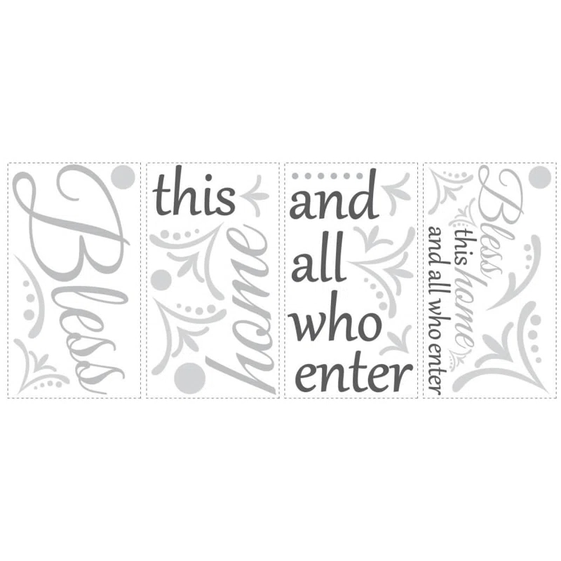 Winston Porter Text & Numbers Non-Wall Damaging Wall Decal