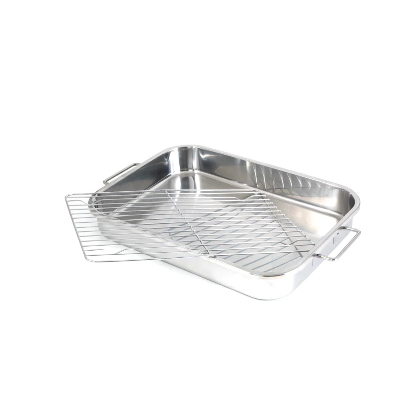 Cook Pro Cook Pro All-In-One 9.5'' Stainless Steel Roasting Pan with Rack