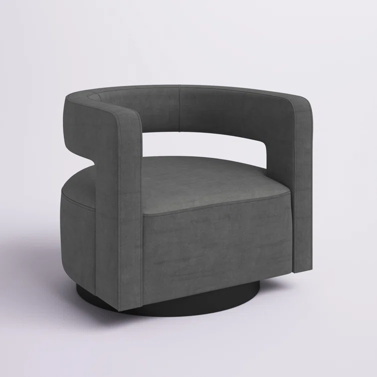 Modway Modway Spin Cutaway Performance Velvet Swivel Armchair