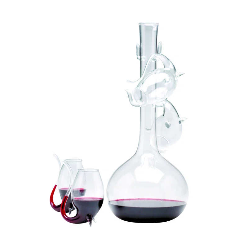 Oenophilia Porto 3 Piece Wine Decanter Set