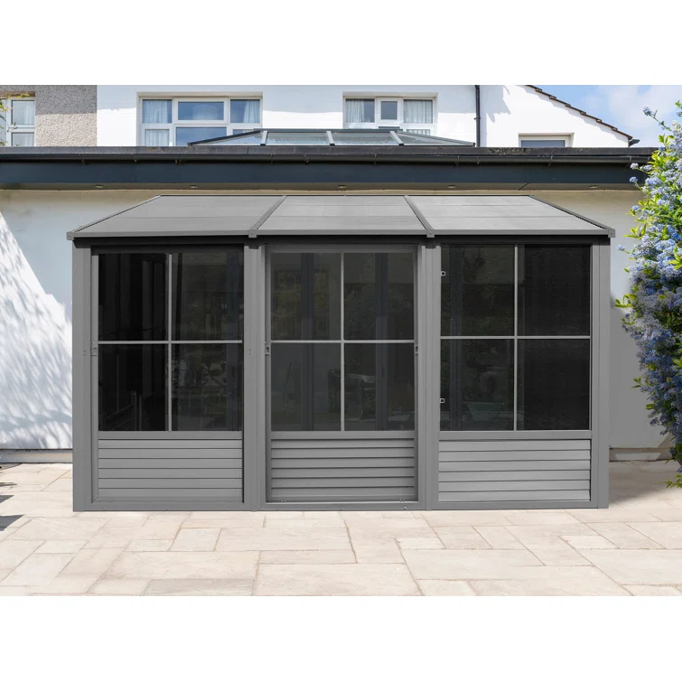 Gazebo Penguin Florence Wall-Mounted Solarium with Metal Roof