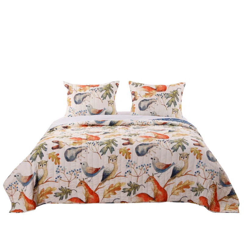 Barefoot Bungalow Willow Reversible Quilt Set