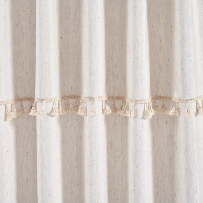 Lush Decor Solid Semi-Sheer Rod Pocket Curtain Panels (Set of 2)