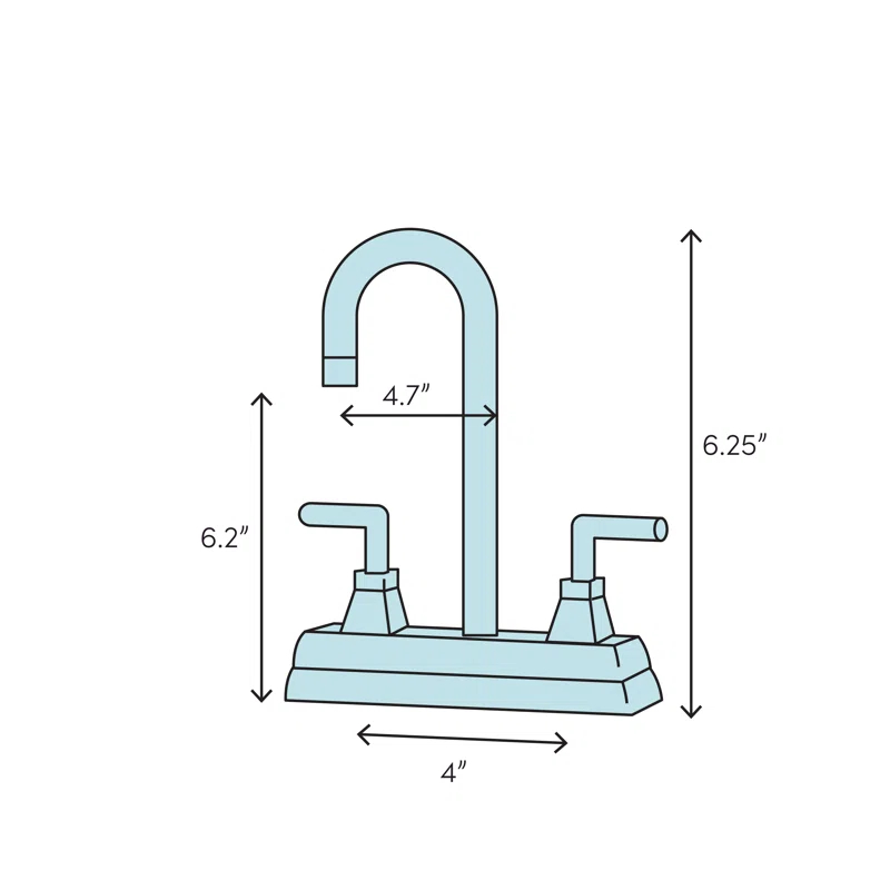 Kingston Brass Heritage Two-Handle 3-Hole Deck Mount 4" Centerset Bathroom Faucet with Plastic Pop-Up