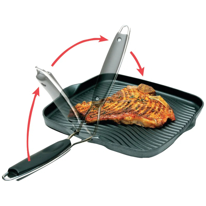 Starfrit 11'' Non-Stick Aluminum Grill Pan / Griddle Set
