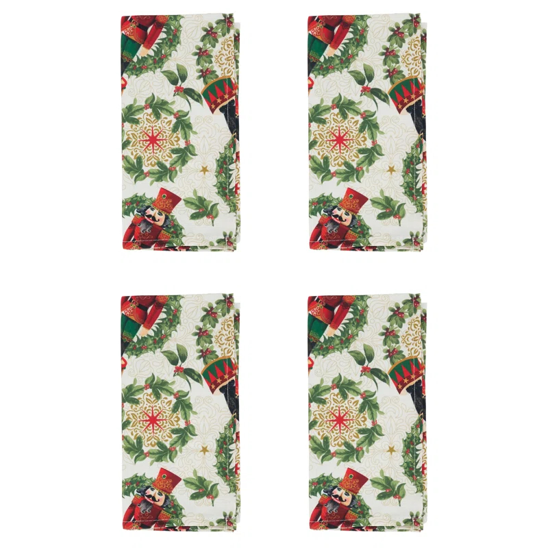 The Holiday Aisle® Lilleigh 4 Piece Napkin Set (Set of 4)