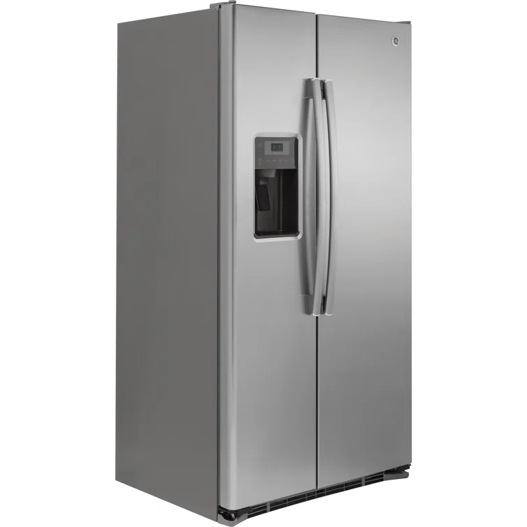 GE Appliances 36" Counter Depth Side-by-Side 21.9 cu. ft. Refrigerator GZS22DSJSS
