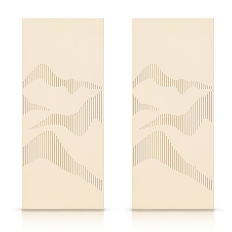 Calhome Hollow Paneled Painted Sliding Closet Doors