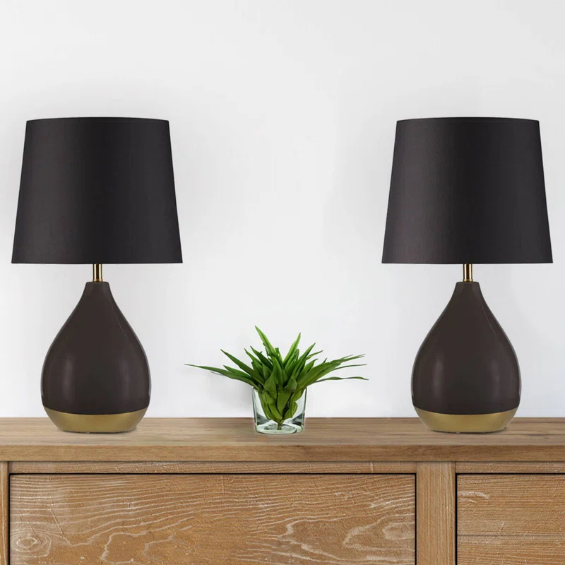 Hokku Designs 2-Tone Ceramic Table Lamp Set Of 2 See Below