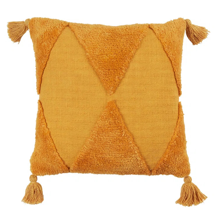 Saro Allman Collection Geometric Cotton Throw Pillow