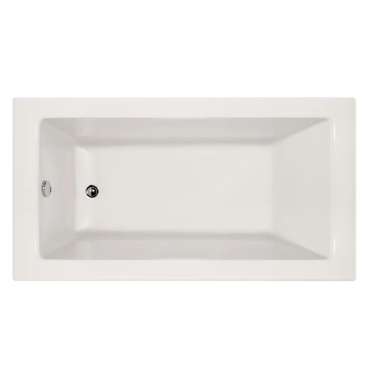 Hydro Systems Sydney 60'' x 34'' Alcove / Tile In Air Acrylic Bathtub SYD6034ATA-WHI-LH-WOV.WHI