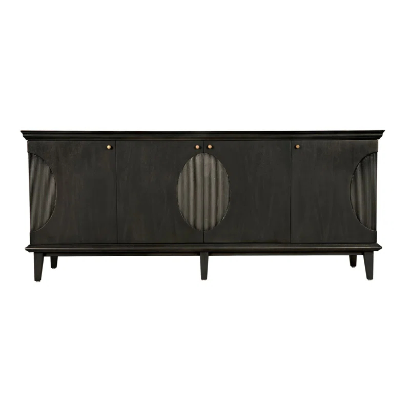Noir Dumont 74.5'' Solid Wood Sideboard