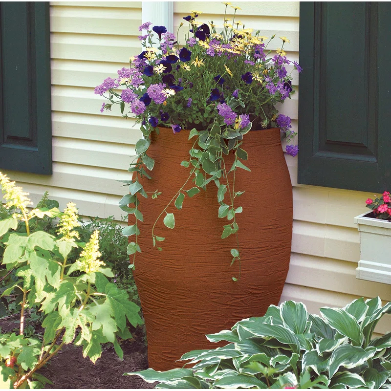 EMSCO Group EMSCO Group Weather Resistant Plastic Rain Barrel and Hose with Diverter Kit