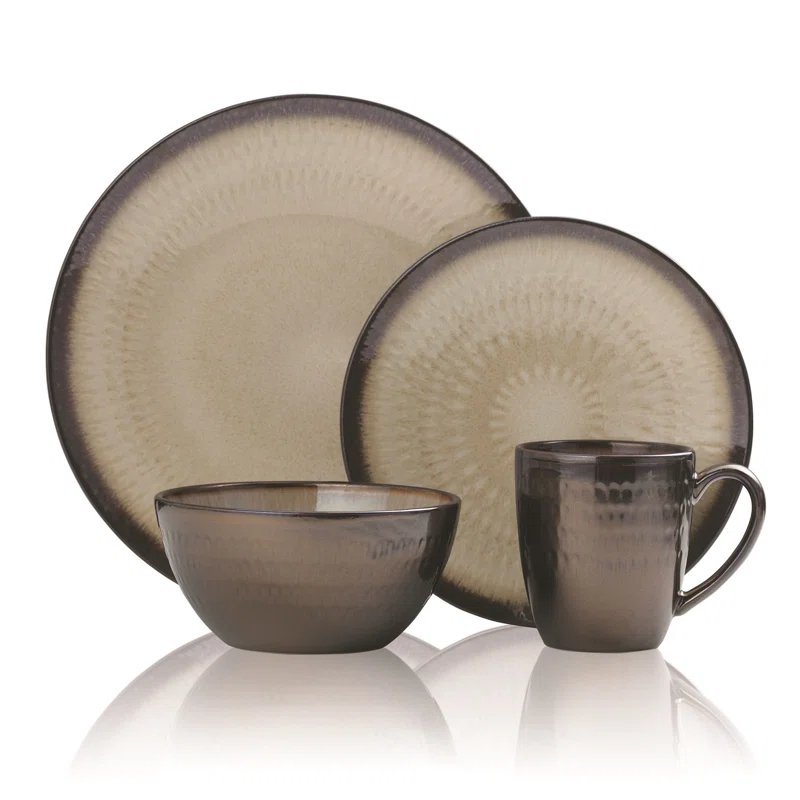 Gourmet Basics by Mikasa Gourmet Basics by Mikasa Anastasia 16-Piece Stoneware Dinnerware Set, Service for 4