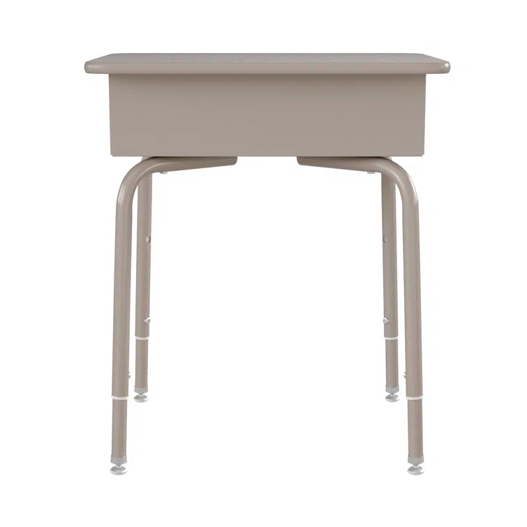 Flash Furniture Goddard Height-Adjustable Open Front Student Desk with Metal Book Box