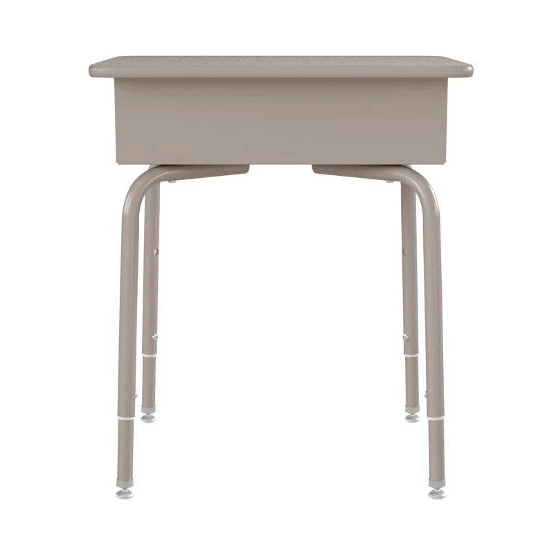 Flash Furniture Goddard Height-Adjustable Open Front Student Desk with Metal Book Box