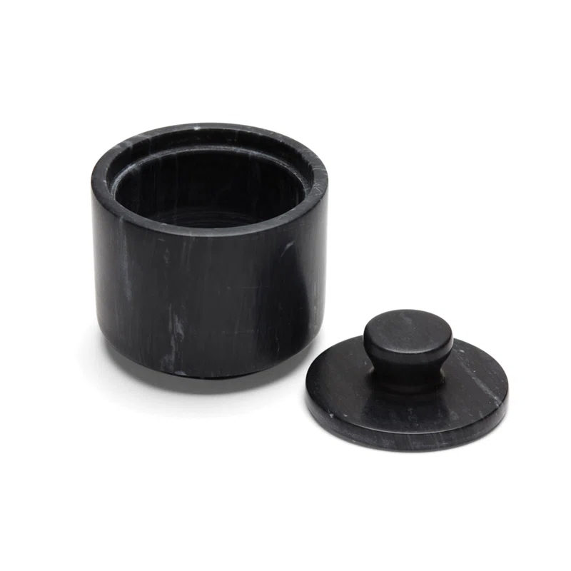 Fox Run Brands Fox Run Brands Marble Salt Cellar, Black