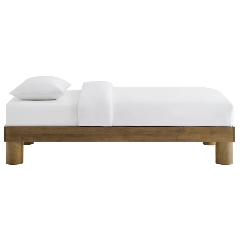 Modway Runa Wood Platform Bed In French Oak