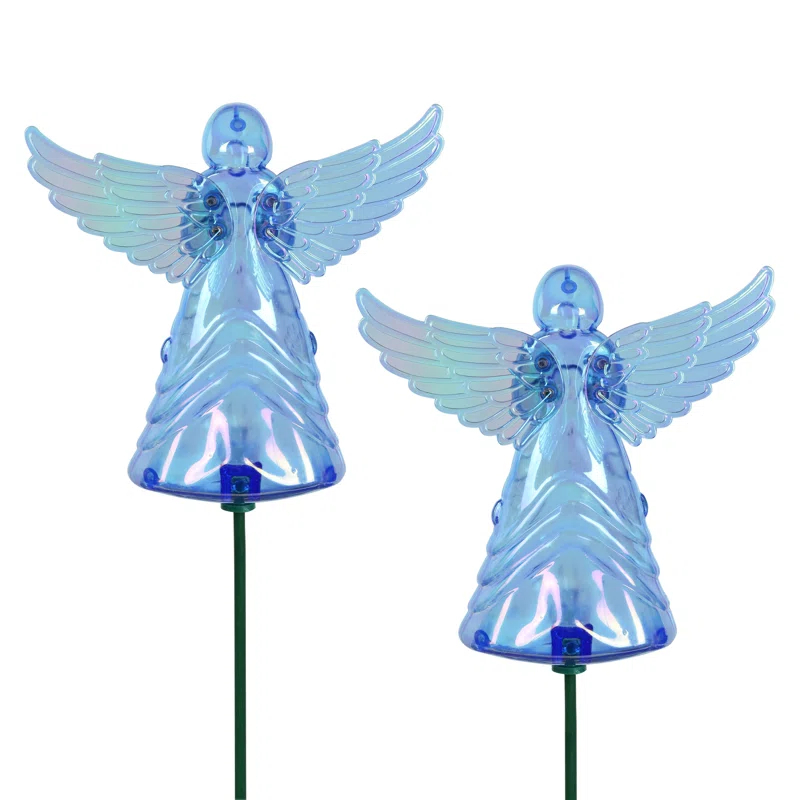 Exhart Exhart 2 Piece Angel WindyWing Garden Stakes, 4.5 by 30 Inches (Set of 2)