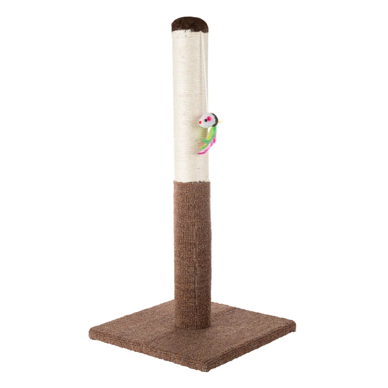 Petmaker Petmaker Cat Scratch Post with Hanging Toy