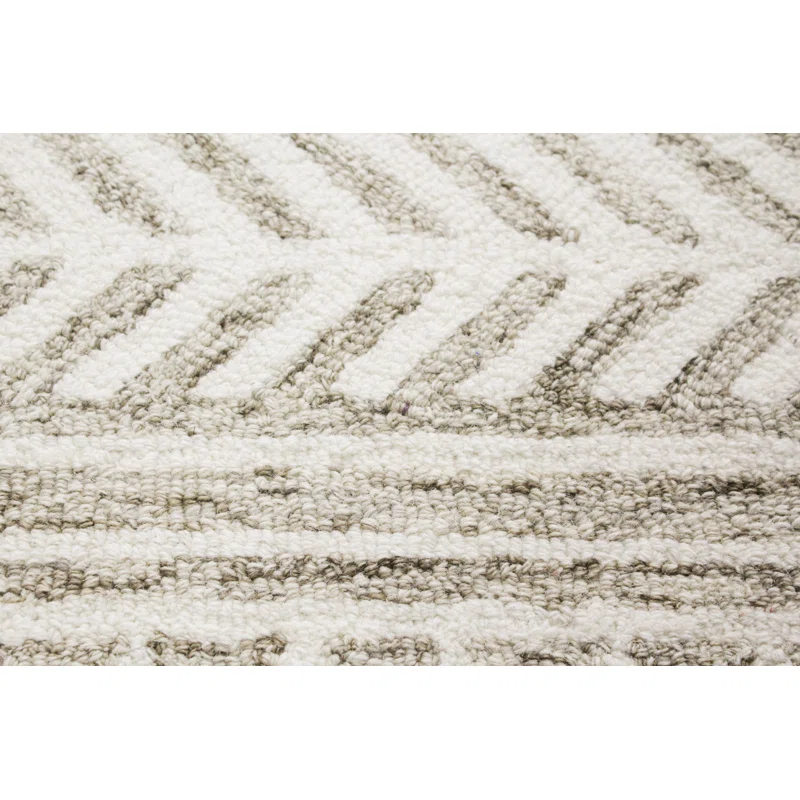 Darya Home Shad Collection Transitional Geometric Area Rug Beige