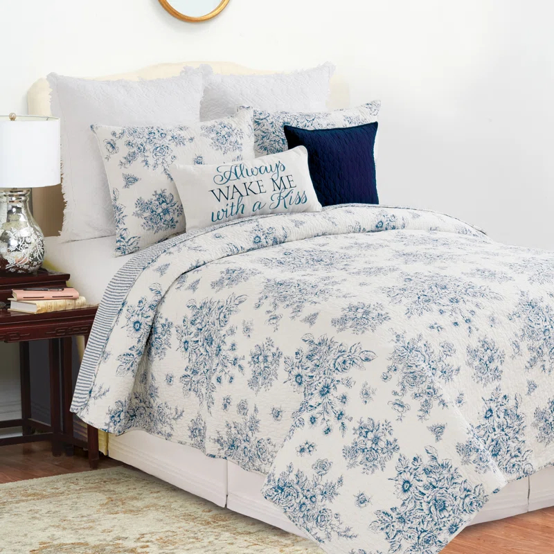 C&F Home Nelly Farmhouse / Country Cotton Reversible Quilt Set