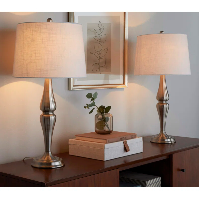 Darby Home Co Sawyer 30" Metal Table Lamp - Set of 2 (Set of 2)