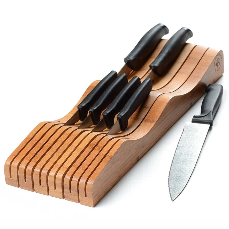 Bambusi Bambüsi 12 Slot Drawer Knife Block