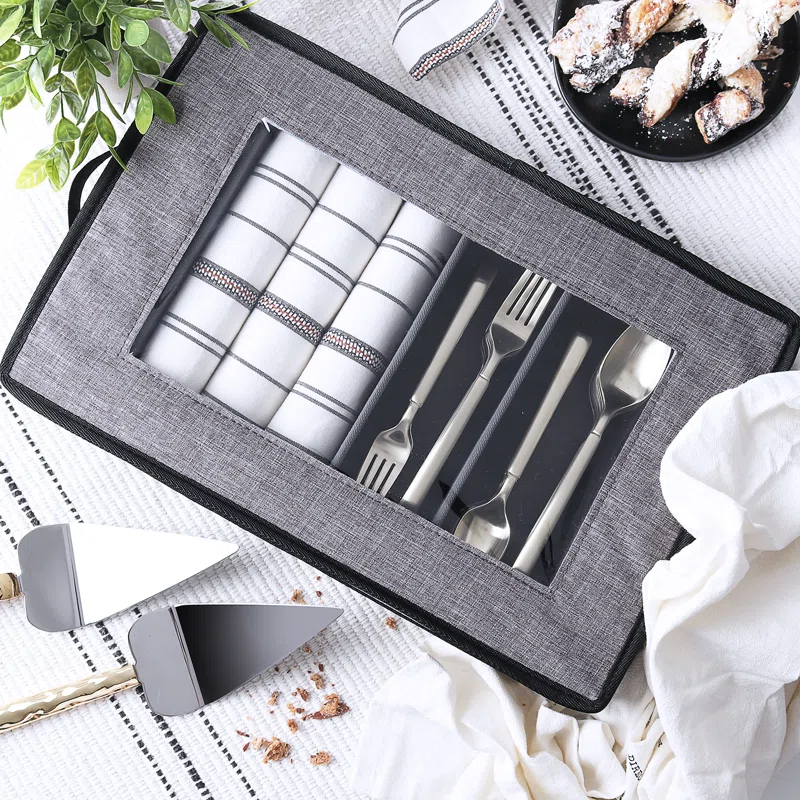 Fabric Dinnerware Storage Set