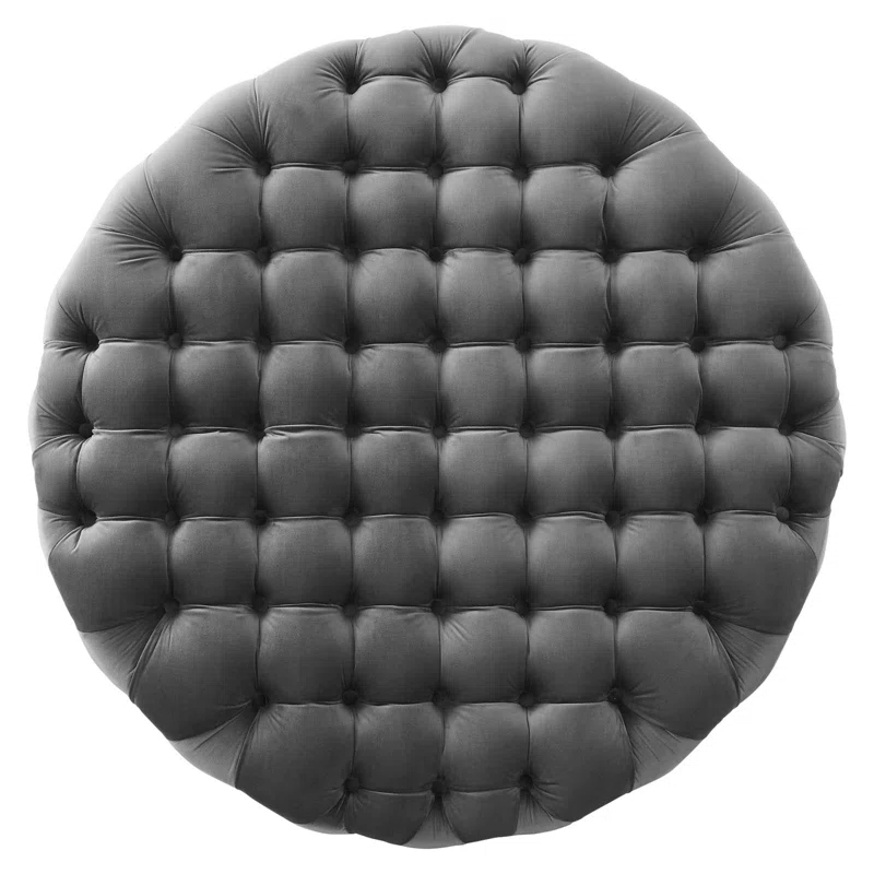 Modway Modway Amour Tufted Button Large Round Performance Velvet Ottoman