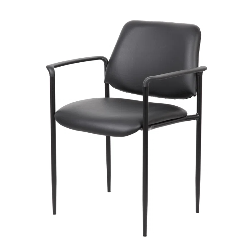 Stackable Vinyl Seat Reception Chair with Metal Frame