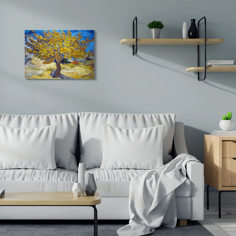 Stupell Industries " Golden Tree Blue Yellow Van Gogh Classical " by Vincent Van Gogh