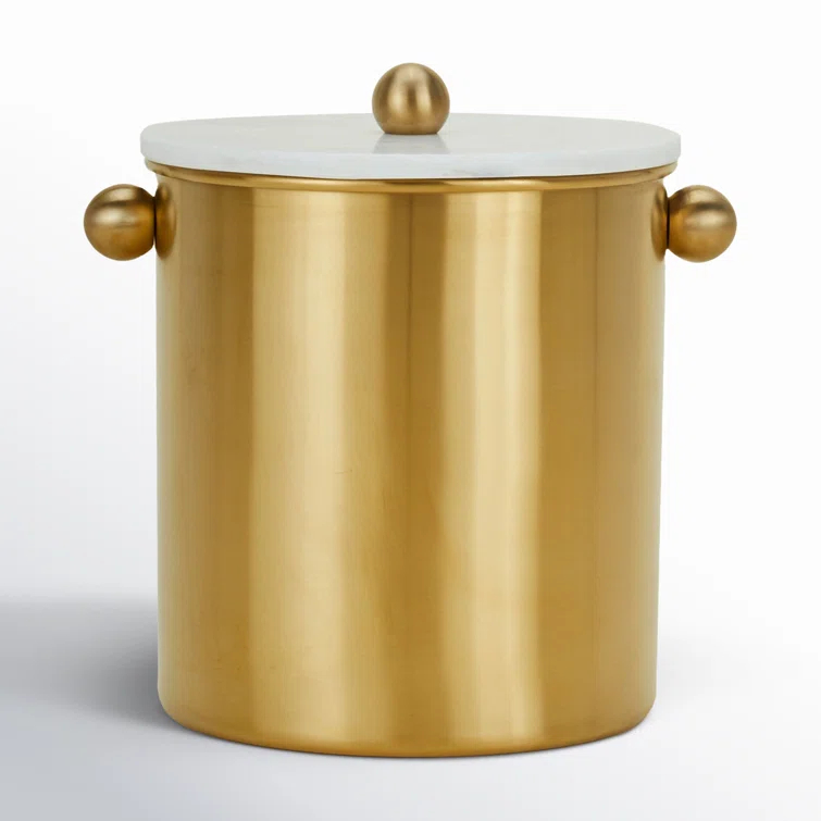 Hawkins New York Simple Brass Ice Bucket