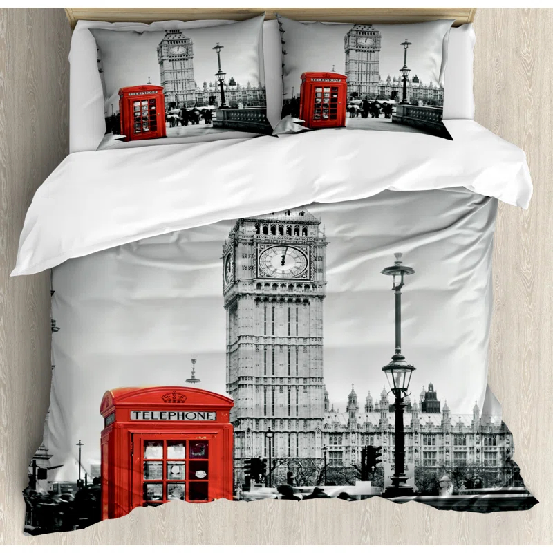 Ambesonne Eclectic Duvet Cover Set