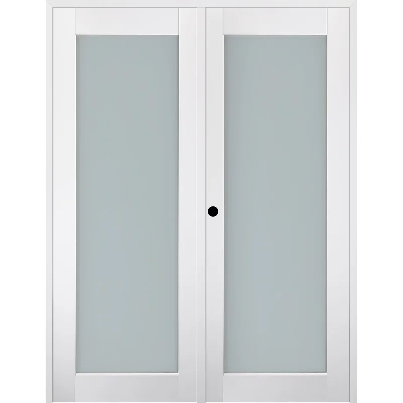 Belldinni Smart Pro 207 Solid Manufactured Wood and Glass Paneled French Door