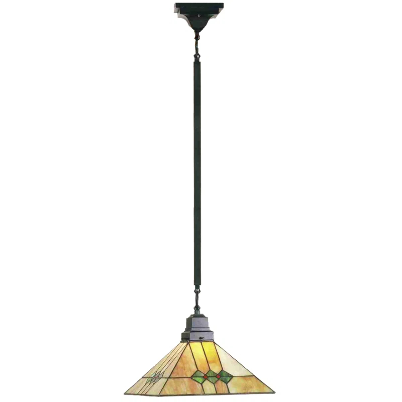 Meyda Lighting Martini Mission 1 - Light Mahogany Bronze Single Pendant