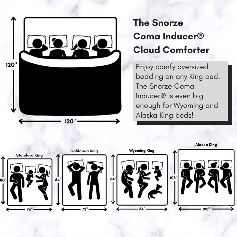 Coma Inducer Snorze Cloud Baffle Box Stitch Comforter