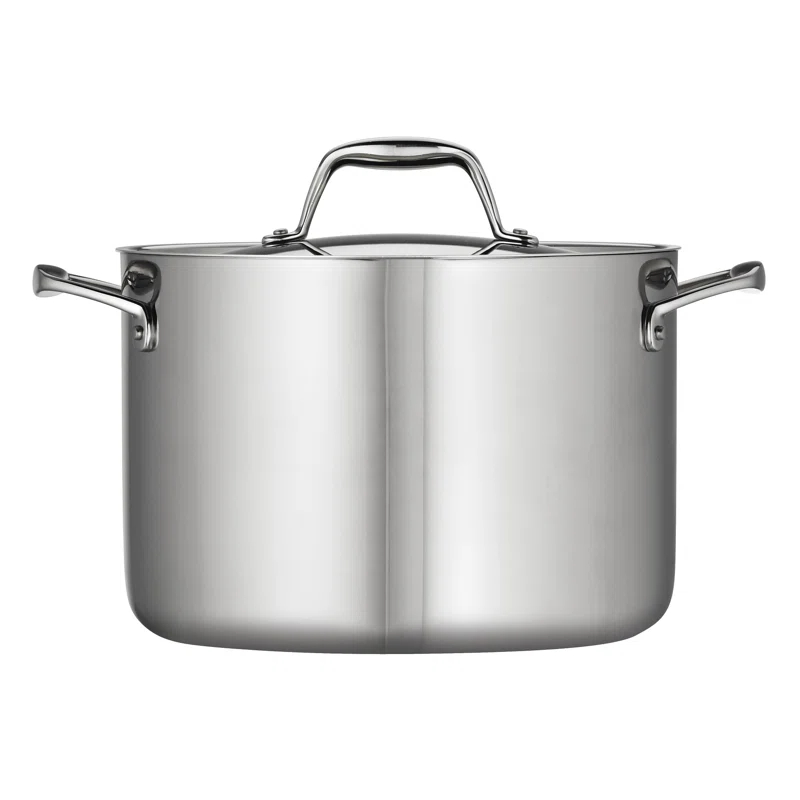 Tramontina Tramontina Gourmet Tri-Ply Clad 8 Qt. Stock Pot with Lid
