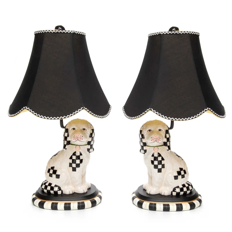 Staffordshire Dog Lamps, 2 - Piece Set