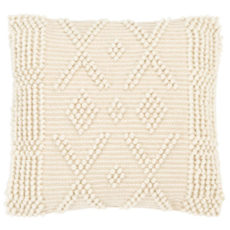 Safavieh Baird Embroidered Wool Blend Reversible Throw Pillow