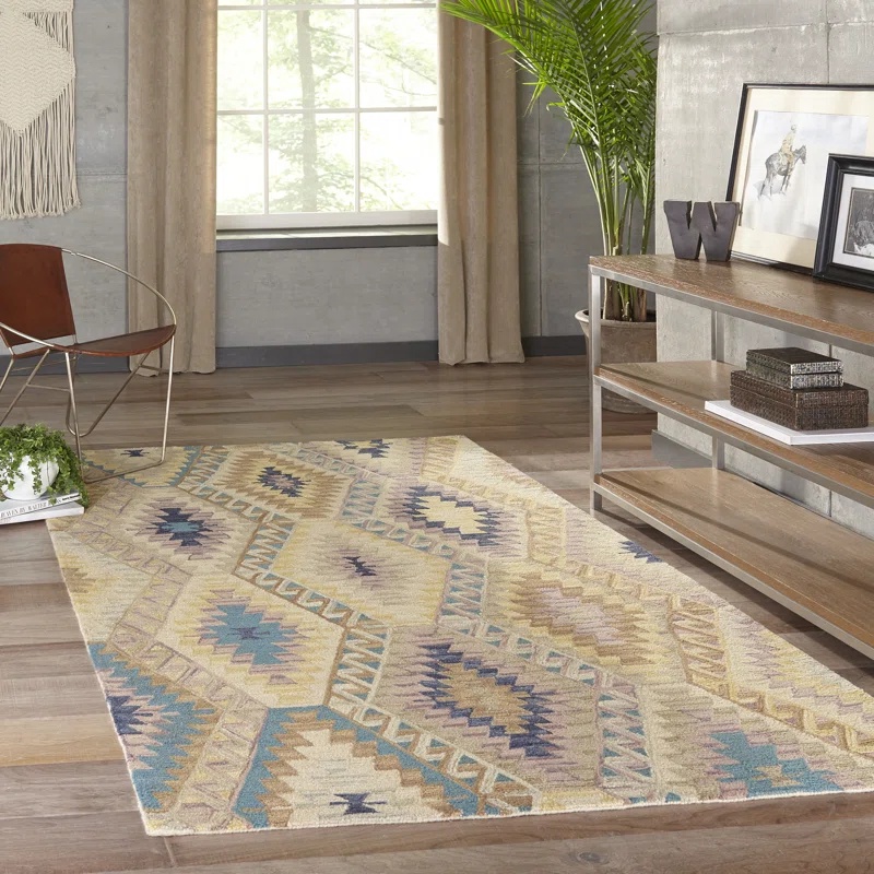 Union Rustic Pigg Wool Southwestern Rug
